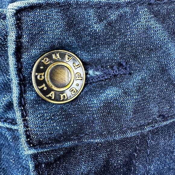 prAna Mens Hillgard Jeans Slim Stretch Dark Wash Denim Size 30x34 Outdoor Active - Picture 6 of 12